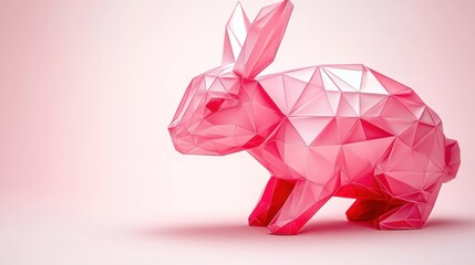 Abstract Easter design, geometric shapes, pastel palette, modern minimalist aesthetic, text-friendly composition.