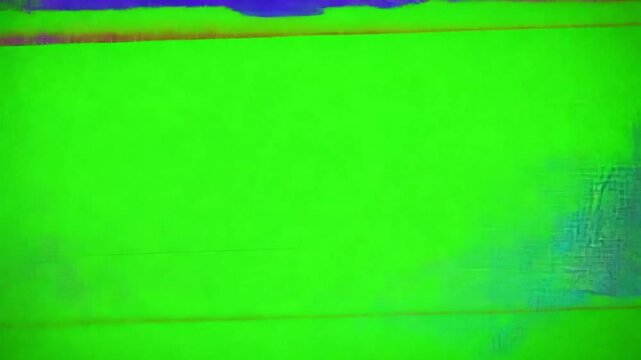 Green screen vhs distortion glitch effect transitioning