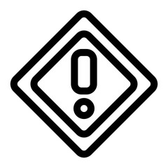 exclamation mark icon for illustration