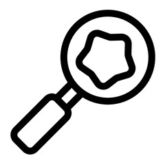 magnifying glass icon for illustration