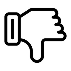 thumbs down icon for illustration