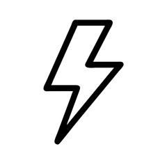 Energy bolt icon representing electric power and dynamic energy
