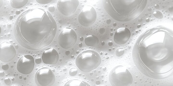 The image is of a white background with many small bubbles scattered throughout