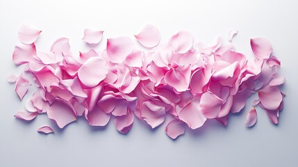 Fototapeta premium Typography made from cascading flower petals