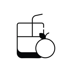 Orange Juice vector icon
