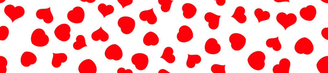 Red heart seamless pattern