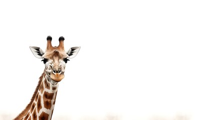 Obraz premium giraffe isolated on white
