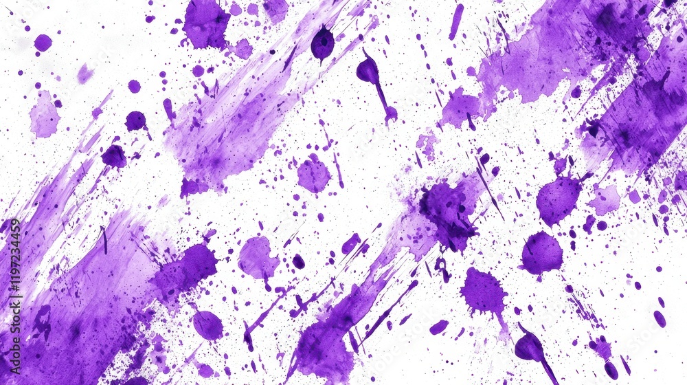 Poster modern abstract background with vibrant purple splashes creating a dynamic and contemporary design f