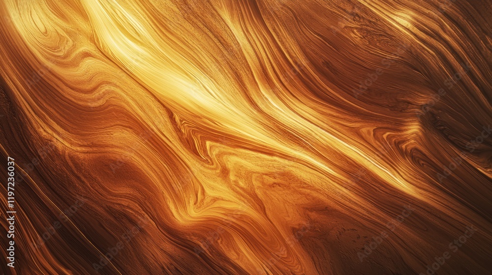 Aufkleber swirling patterns of golden and brown hues create a mesmerizing backdrop that captures the warmth an