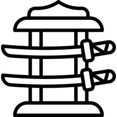 Katana Line Icon