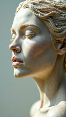 Obraz premium Marble Bust in the Desert