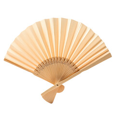 Isolated Hand Fan on a White Background with Simple Design