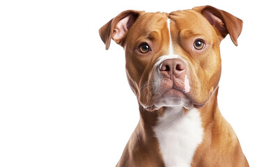 Dog Portrait in the Sky isolated on transparent Background