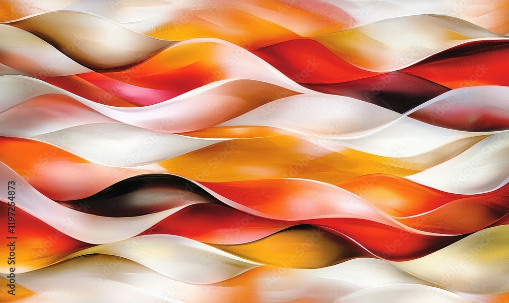 Poster abstract colorful wave pattern background design for modern projects