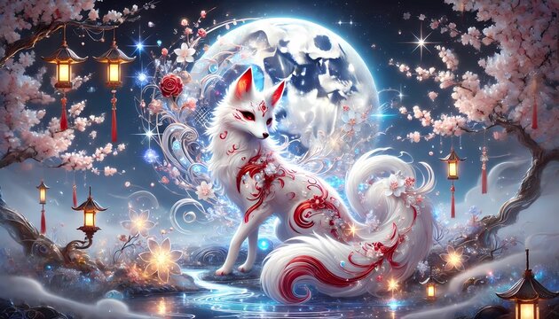 白狐 Images – Browse 508 Stock Photos, Vectors, and Video | Adobe