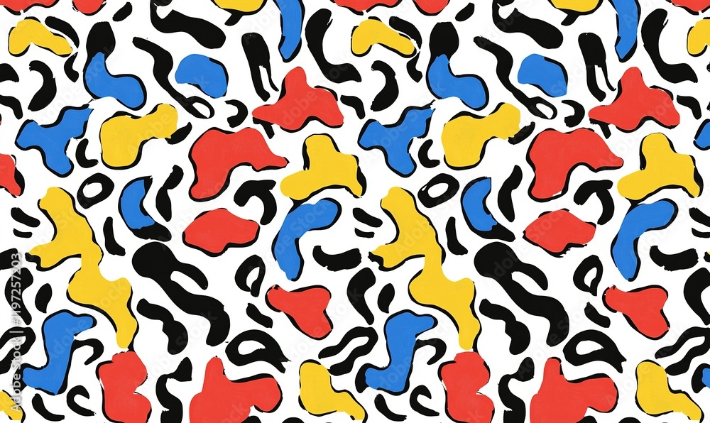 Poster colorful abstract pattern background design for various creative projects