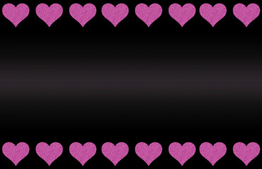 Decorative hiny luxury glitter heart graphic wallpaper background frame modern and romantic