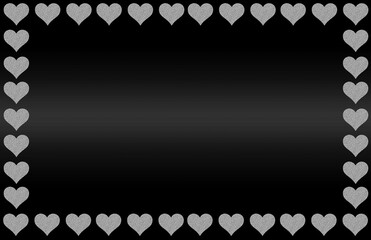 Decorative hiny luxury glitter heart graphic wallpaper background frame modern and romantic