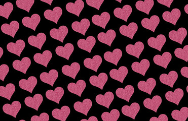 Decorative hiny luxury glitter heart graphic wallpaper background frame modern and romantic