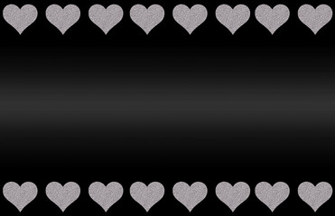 Decorative hiny luxury glitter heart graphic wallpaper background frame modern and romantic