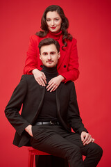 happy couple in love