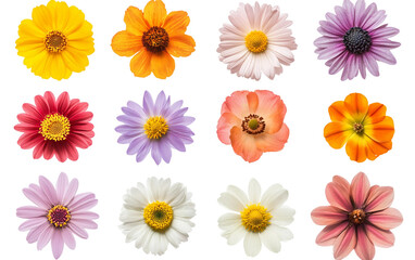 Elegant Chrysanthemum Flower Arrangement isolated on transparent Background