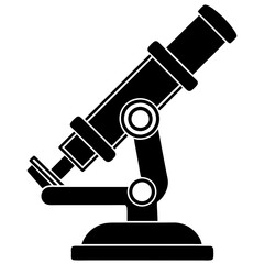 microscope isolated on white