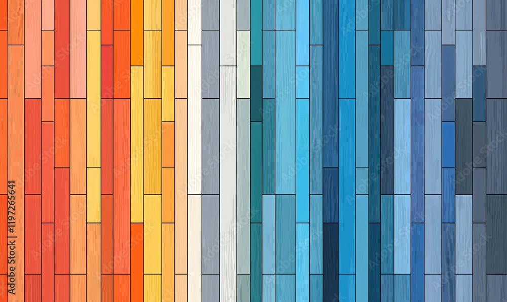 Poster warm to cool color gradient mosaic background for website or design projects