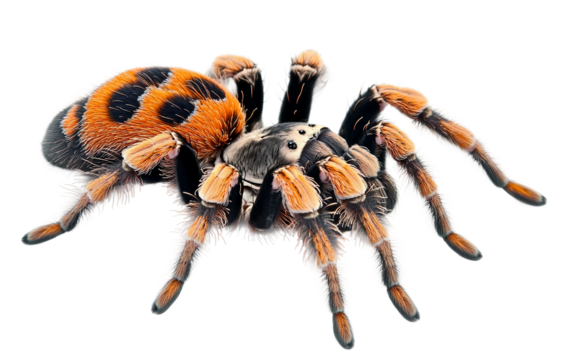 Giant Tarantula Spider isolated on transparent Background