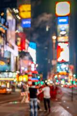 Conceptual photo showcasing New York city lights at Times Square.
