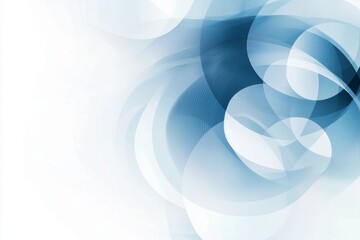 A flat design of a ripple spreading outward on a calm water surface, created with simple concentric circles in varying shades of blue