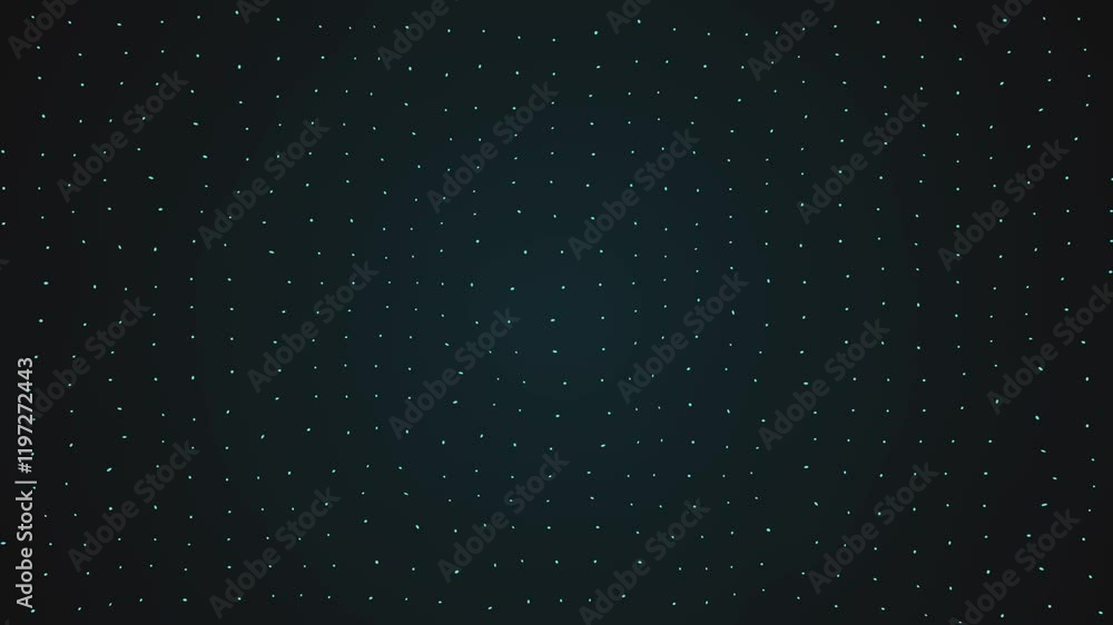 Poster fine dot pattern on dark background - seamless looping animation
