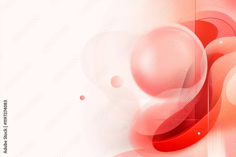 Poster a minimalist geometric illustration of a bubble about to burst, with clean lines and subtle gradient
