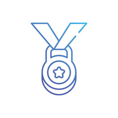 Marathon Medal vector icon