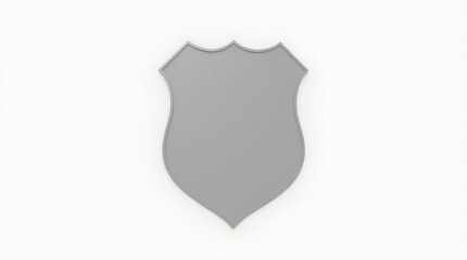 Shield Icon on White Background