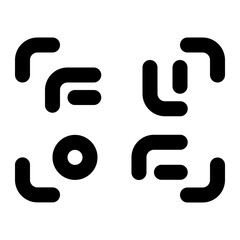 qr code icon for illustration