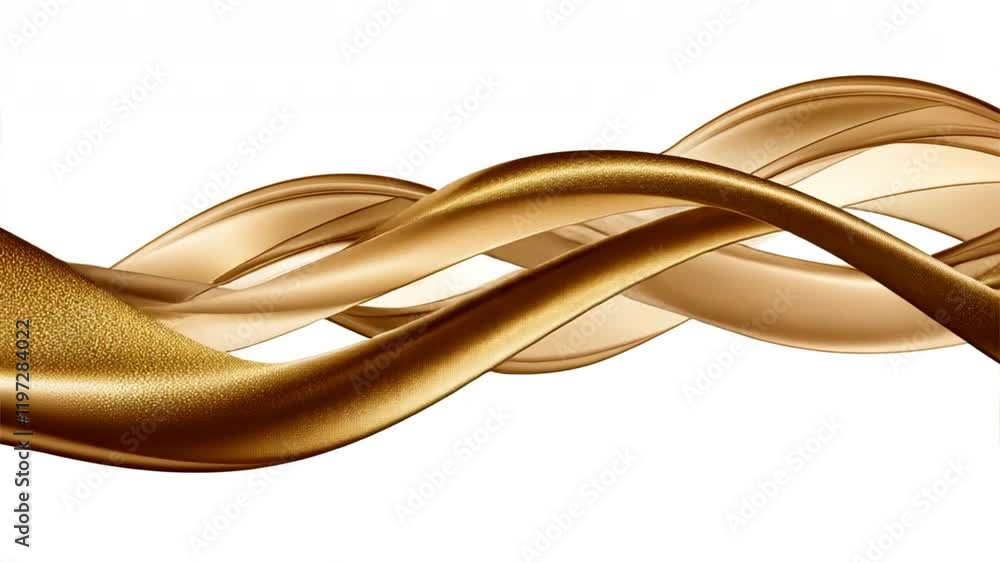 Poster elegant golden waves smooth, flowing abstract design with shimmering texture for luxurious backgroun