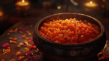 Traditional Gajar Halwa Indian sweets
