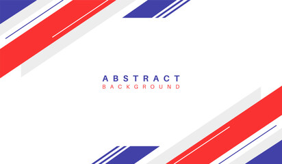 Blue and red abstract geometric background vector illustration