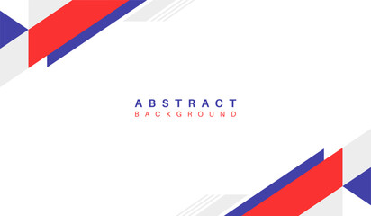 Blue and red abstract geometric background vector illustration