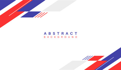 Blue and red abstract geometric background vector illustration