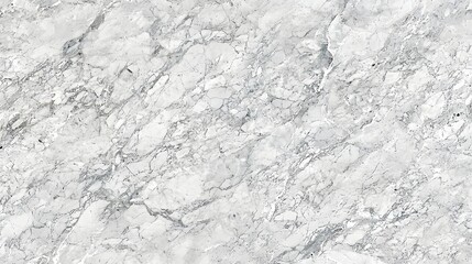 Naklejka premium 3D marble-textured wall with fine gray veining on a pure white surface, offering timeless elegance.