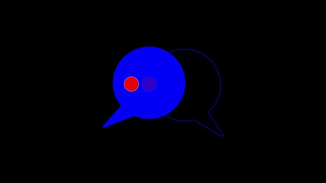Animated massage icon with massage icon