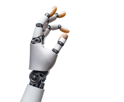 Sophisticated Robotic Hand: A Marvel of Modern Engineering , isolated on white background PNG