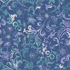 seamless floral pattern with flowers