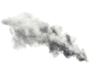 Stunning Abstract Cloud Formation, A Breathtaking Grey-Scale Design Element , isolated on white background PNG