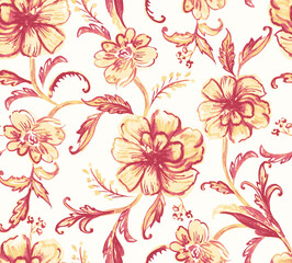 Obraz premium seamless pattern with flowers 