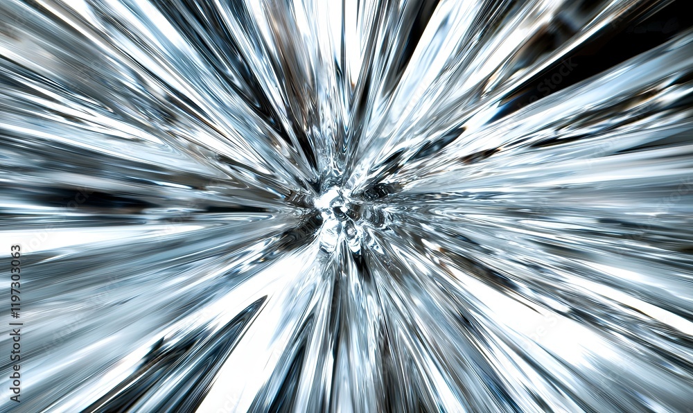 Poster abstract metallic burst zoom background for design projects
