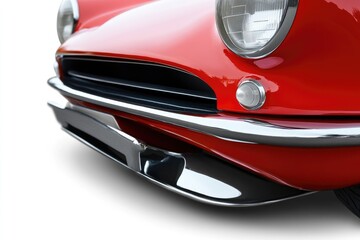 Isolated Car Bumpers. Dynamic Design Featuring Front Fender Parts in Sleek Plastic Finish