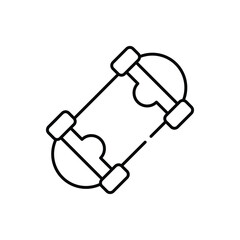 Skateboard vector icon